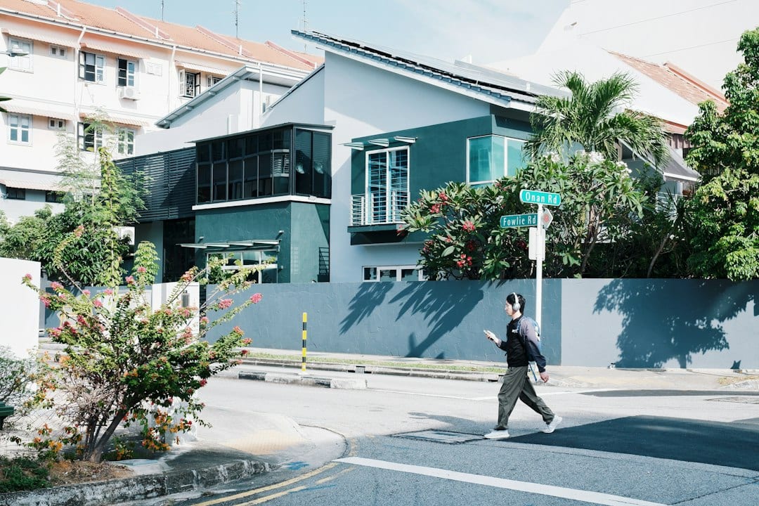 Modern rebuilt landed home exterior in Singapore