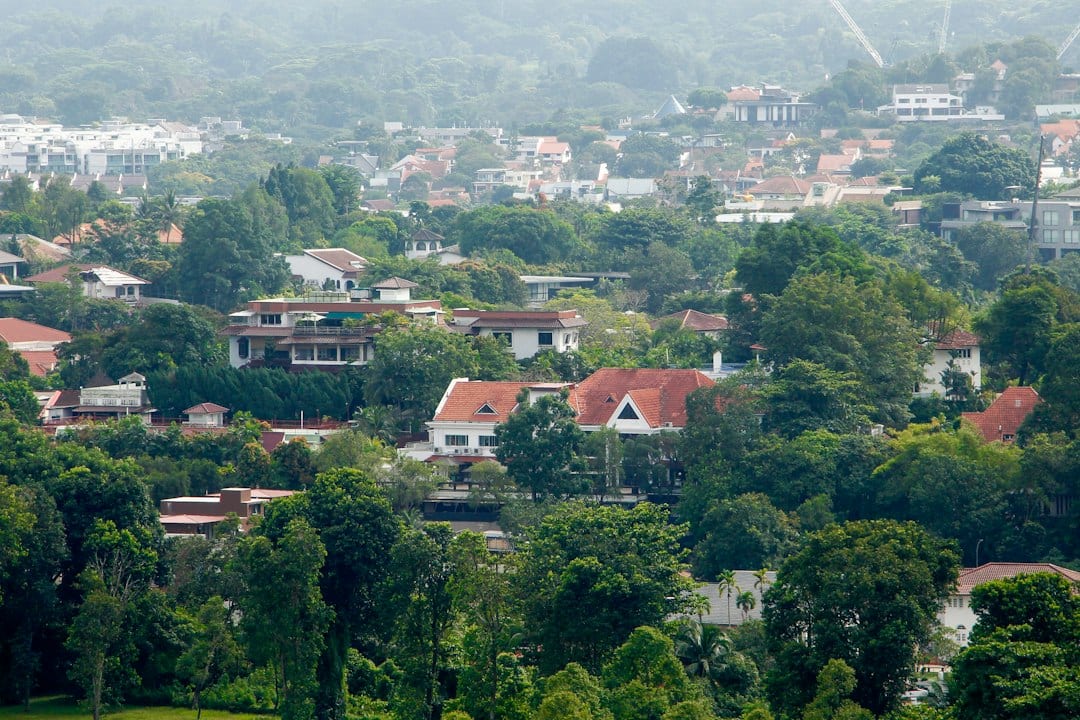 Singapore cluster housing with shared greenery