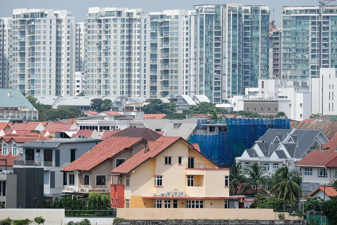 Cluster landed homes with shared greenery