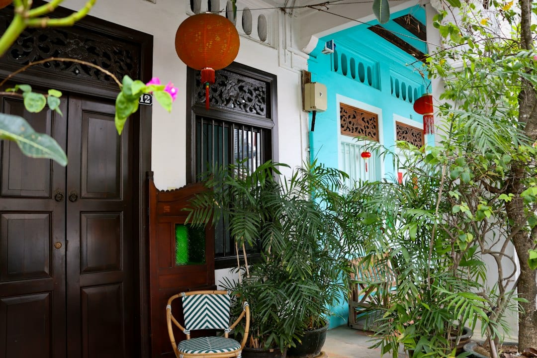 Courtyard detail with natural light