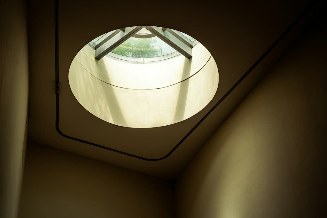 Skylight casting natural light into a landed home